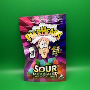 Warheads Sour Medicated Chewy Tubes 500MG